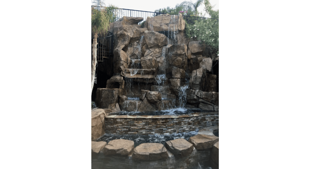 thi cong nui thac san vuon