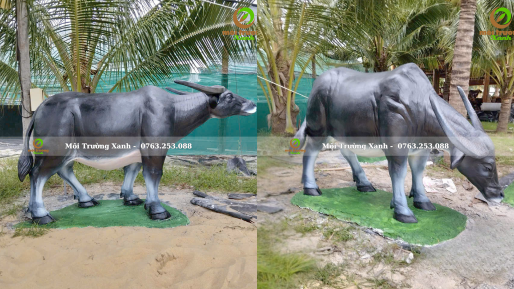 tượng xi măng Môi Trường Xanh