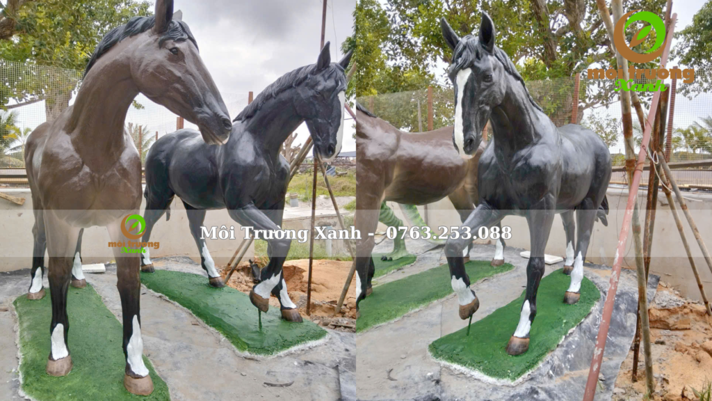 tượng xi măng Môi Trường Xanh