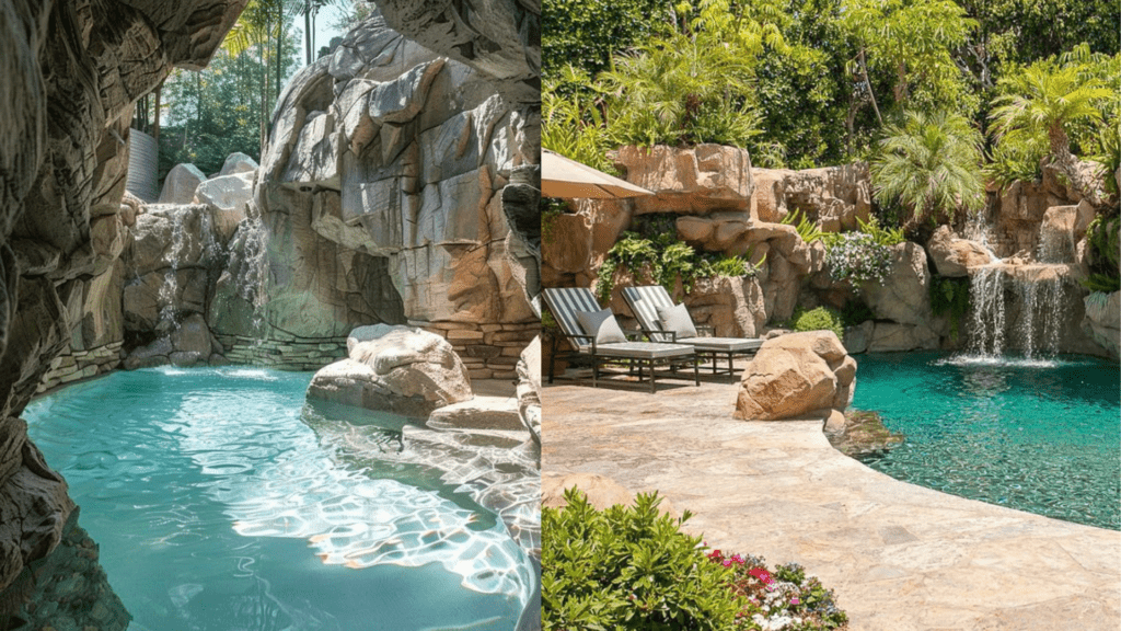 giá thi công núi thác nhân tạo