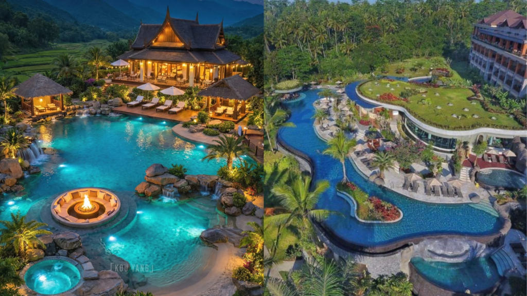 quy trình thi công cảnh quan resort