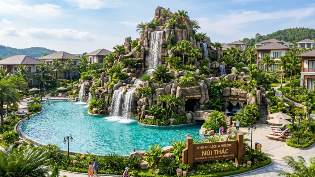 Nui Thac nhan tao Resort va khu du lich 1