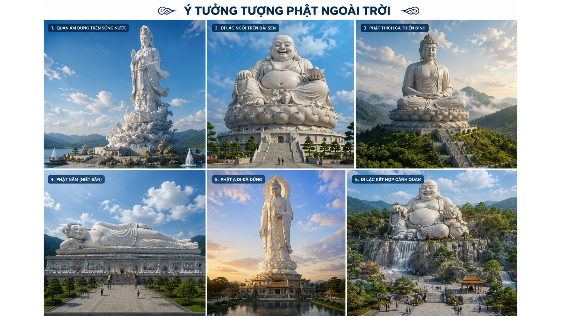 thi công tượng Phật tại Ninh Bình