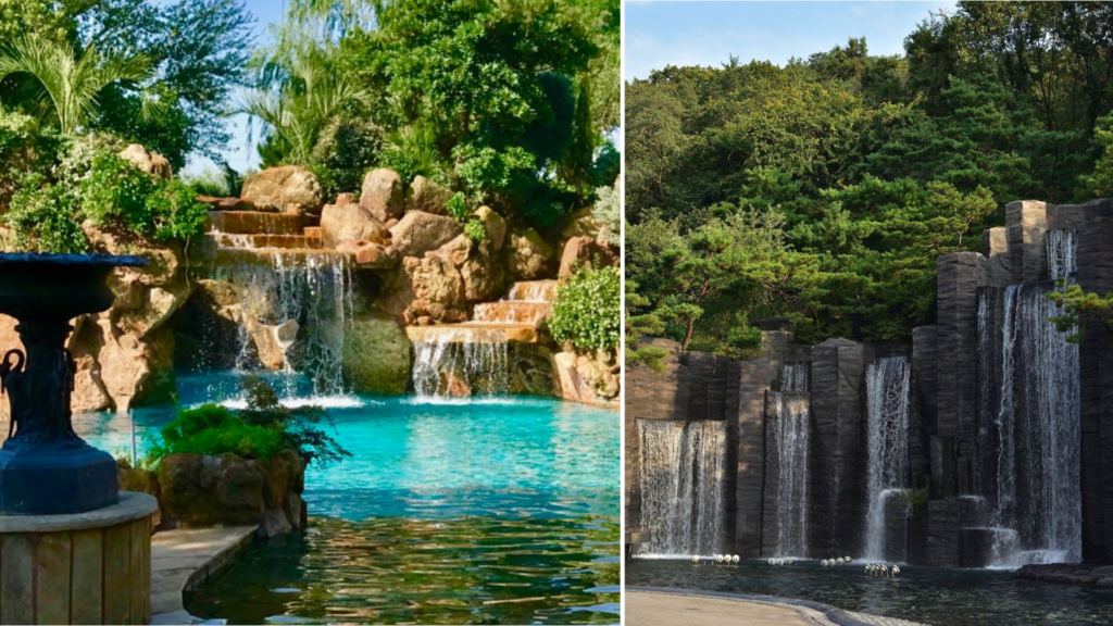 núi đá nhân tạo hợp với không gian nào