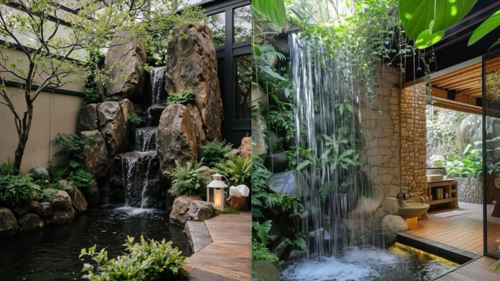 núi thác nhân tạo trong nhà