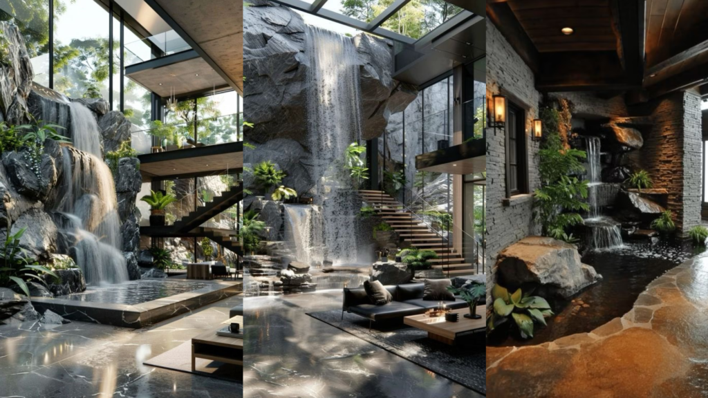 làm núi thác nhân tạo trong nhà