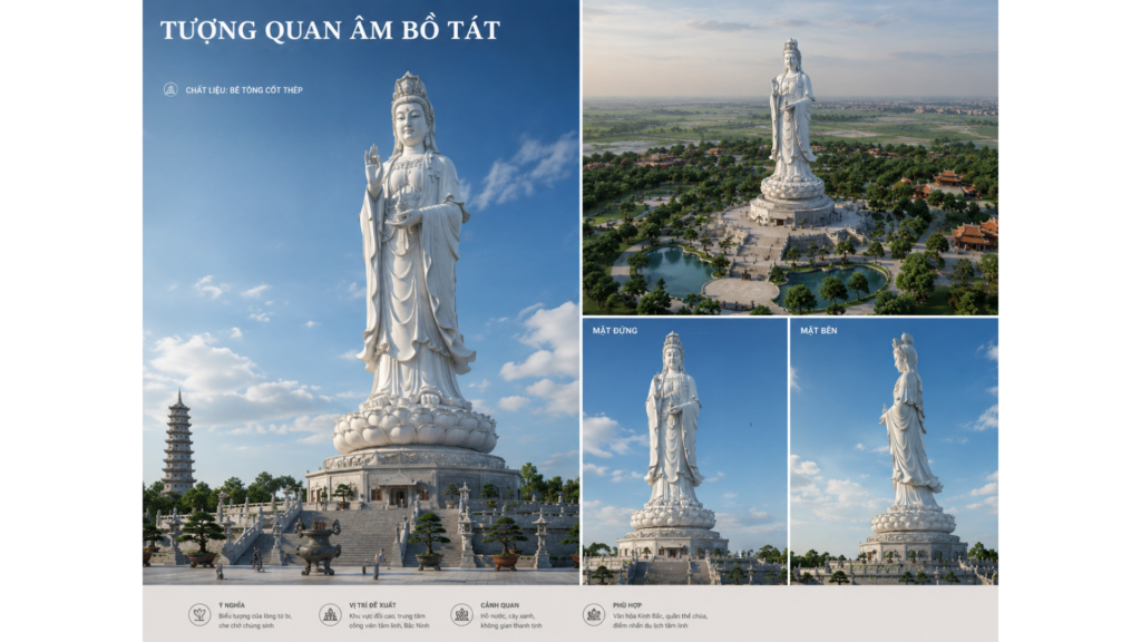 Thi công tượng Phật tại Bắc Ninh – Thiết kế và thi công tượng tâm linh chuyên nghiệp 2 làm tượng Phật tại Bắc Ninh