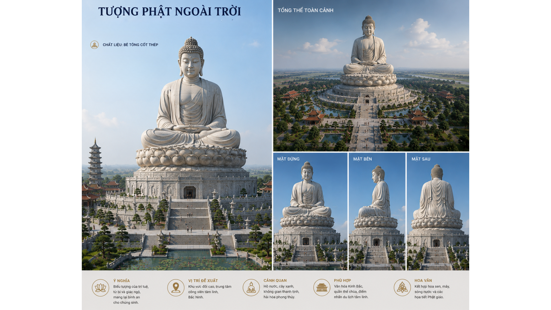 thi công tượng Phật tại Bắc Ninh (5)
