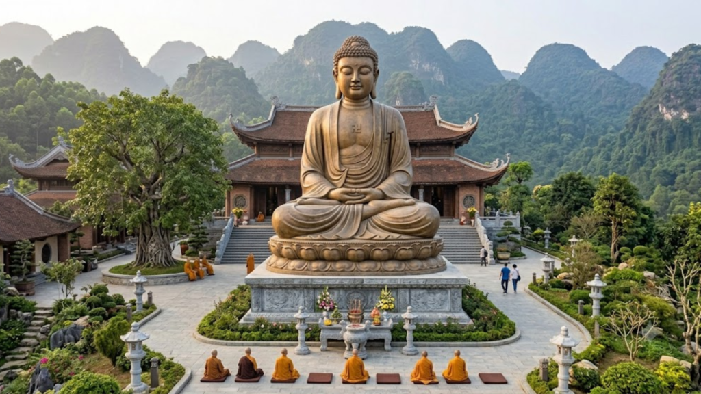 Thi công tượng Phật tại Hòa Bình – Thiết kế và thi công tượng tâm linh quy mô lớn 2 làm tượng Phật tại Hòa Bình