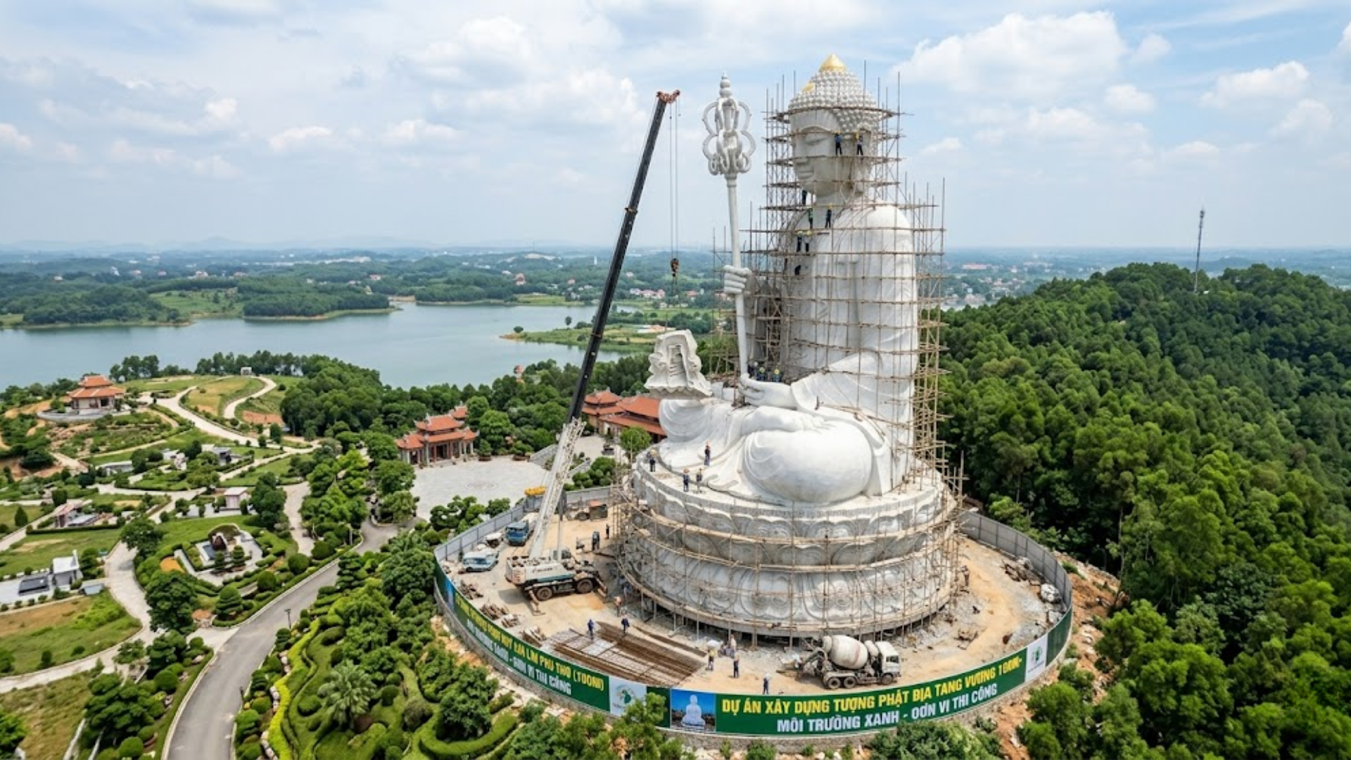 thi công tượng Phật tại Phú Thọ
