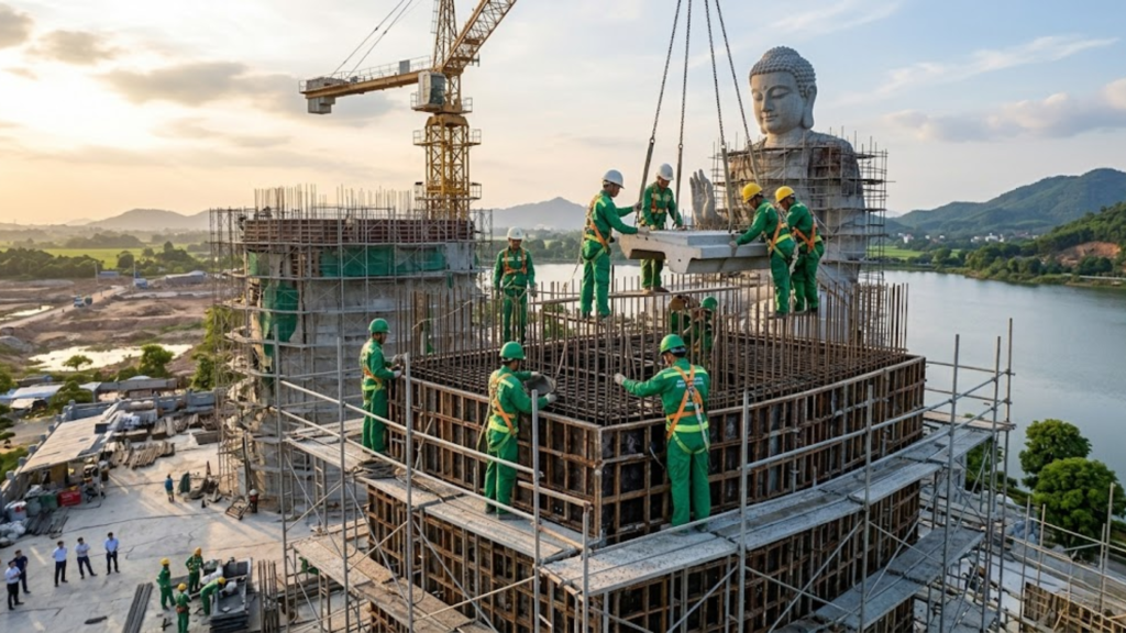 Thi công tượng Phật tại Thái Bình – Thiết kế và thi công tượng ngoài trời chuyên nghiệp 7 thi công tượng Phật tại Thái Bình