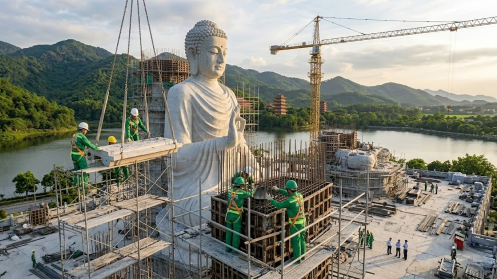 Thi công tượng Phật tại Thái Bình – Thiết kế và thi công tượng ngoài trời chuyên nghiệp 8 thi công tượng Phật tại Thái Bình