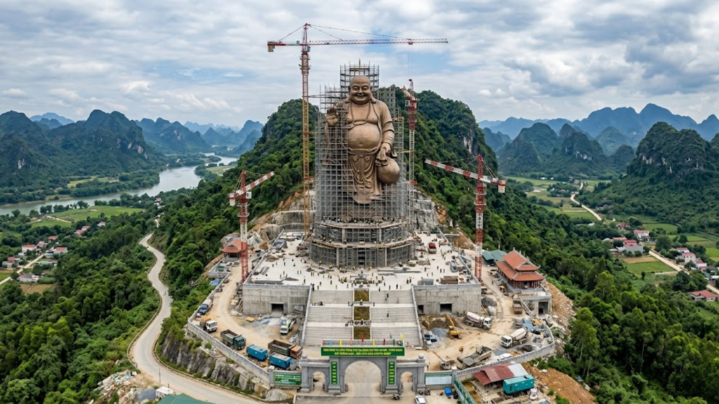 Thi công tượng Phật tại Tuyên Quang – Thiết kế và thi công tượng tâm linh ngoài trời quy mô lớn 4 tượng Phật ngoài trời tại Tuyên Quang