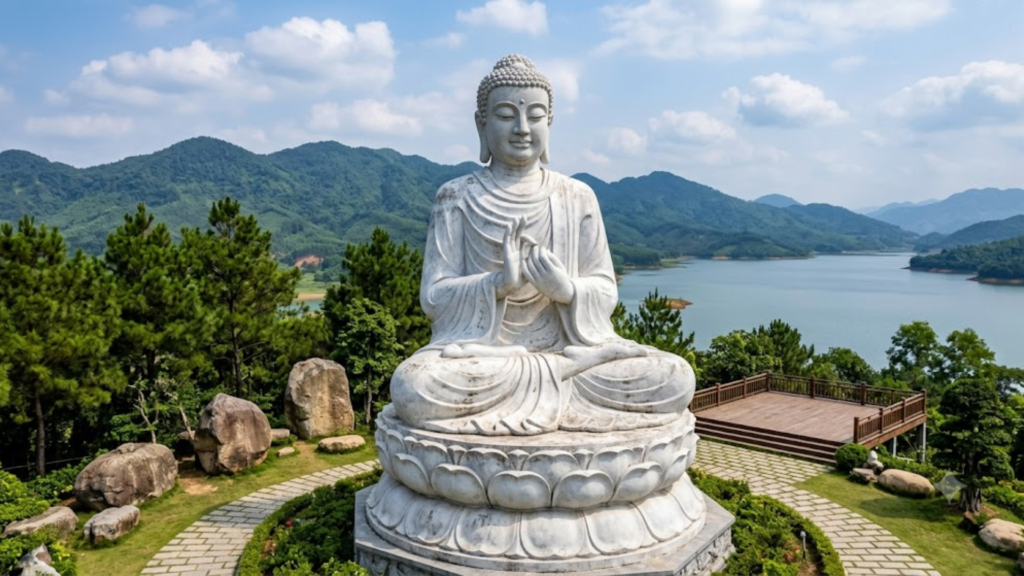 Thi công tượng Phật tại Thái Nguyên – Xu hướng phát triển công trình tâm linh và cảnh quan ngoài trời 4 tượng Phật ngoài trời tại Thái Nguyên