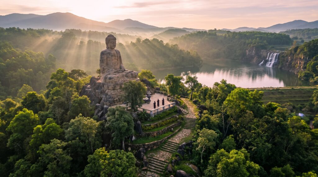 Thi công tượng Phật, tượng Chúa, tượng đài tại Gia Lai – Điều gì khiến một công trình trở thành biểu tượng của cả một vùng đất? 1 tượng Phật Gia Lai