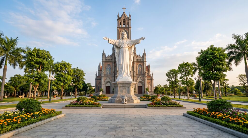 Thi công tượng Phật, tượng Chúa, tượng đài tại Nghệ An – Giải pháp cho những công trình tâm linh bền vững 2 thi cong tượng chúa tại Nghệ An