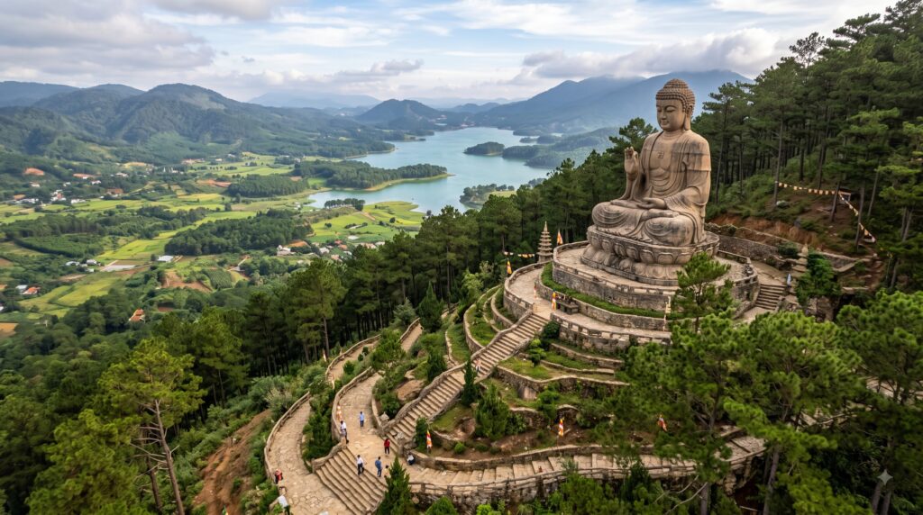 Thi công tượng Phật, tượng Chúa, tượng đài tại Lâm Đồng – Khi không gian tâm linh trở thành nơi chữa lành 3 xây dựng tượng phật tại Lâm Đồng